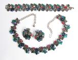 ART Necklace, Bracelet and Earrings Parure