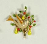 partridge in a pear tree pin ART